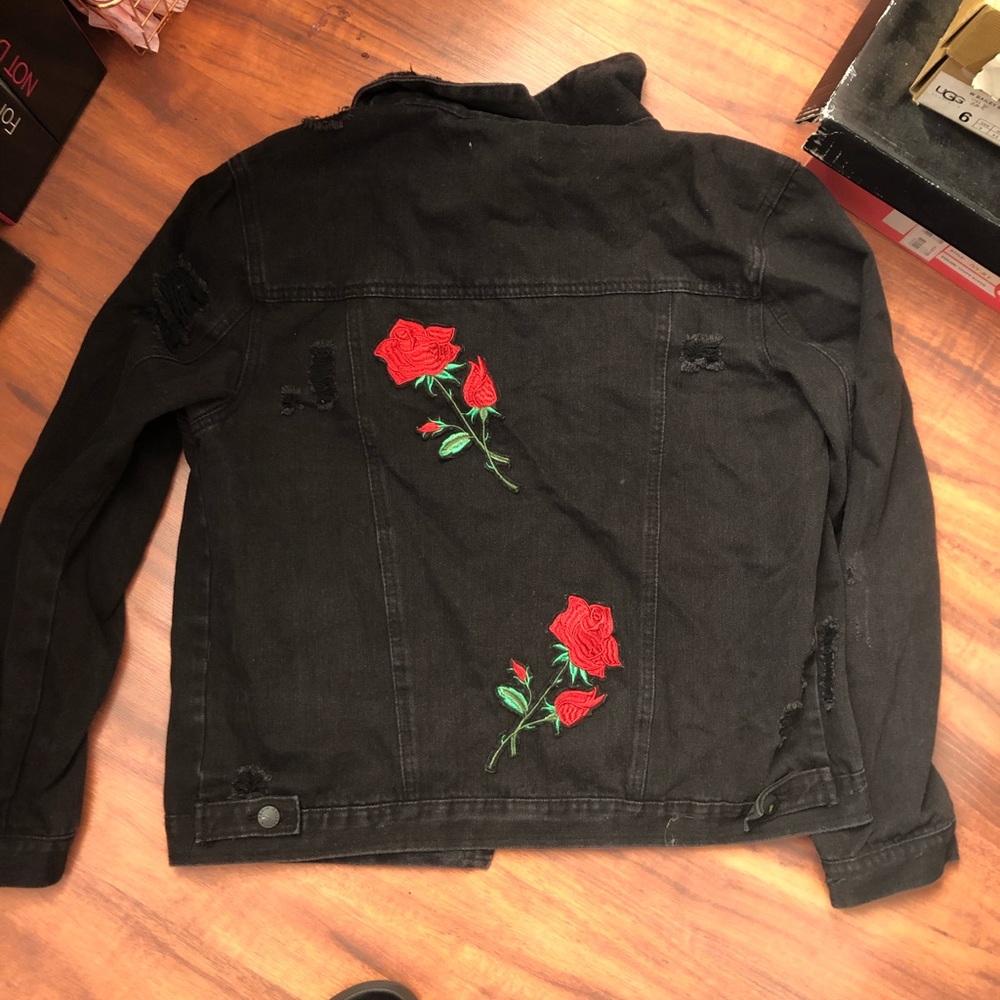 Black jean jacket